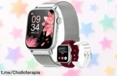 Reloj inteligente Aitafy con Alexa y 3 correas: más de 500 esferas para un look único, ¡aprovecha este ofertón que no durará!