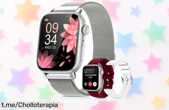 Reloj inteligente Aitafy con Alexa y 3 correas: más de 500 esferas para un look único, ¡aprovecha este ofertón que no durará!