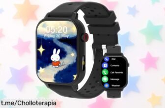 Reloj inteligente Clleylise para peques con Bluetooth, juegos y SOS: ¡super chollo que no podrás dejar escapar por un precio increíble! Mantén a tus niños seguros y felices.