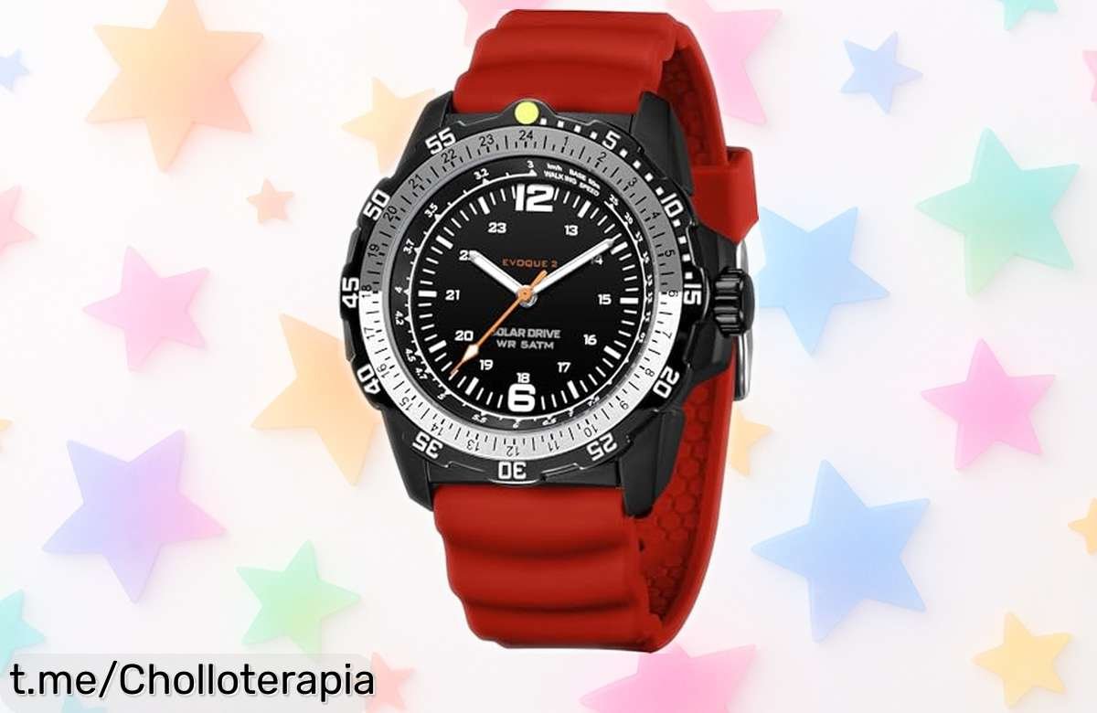 Reloj solar Findtime para hombre, estilo militar y deportivo: increíble chollo con bisel giratorio y correa de silicona, ¡llevas la aventura en tu muñeca!