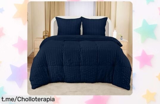 Renueva tu cama con el juego de funda nórdica Utopia Bedding a precio loco, incluye almohadas y calidad increíble que te hará querer quedarte en la cama todo el día. ¡No lo dejes pasar!