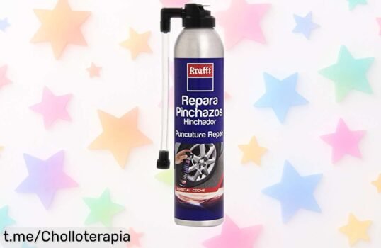 Repara tus pinchazos al instante con el sorprendente Kit Repara Pinchazos Krafft, ¡no dejes pasar este precio loco y vuelve a la ruta sin problemas!