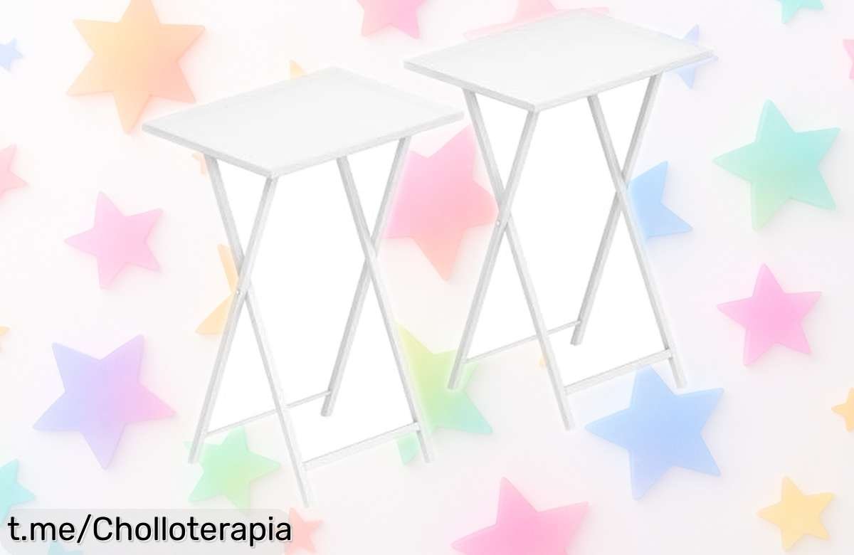 Revoluciona tu espacio con este ofertón: juego de 2 mesas plegables HOOBRO que podrás llevar a cualquier lugar y montar en un instante. ¡Aprovecha antes de que se acaben!