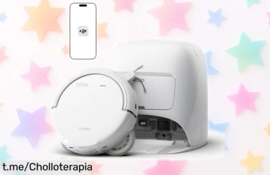 Robot aspirador y mopa DJI Romo S a precio loco que elimina la suciedad con succión brutal de 25,000 Pa; ¡tu hogar impecable sin esfuerzo, no te lo querrás perder!