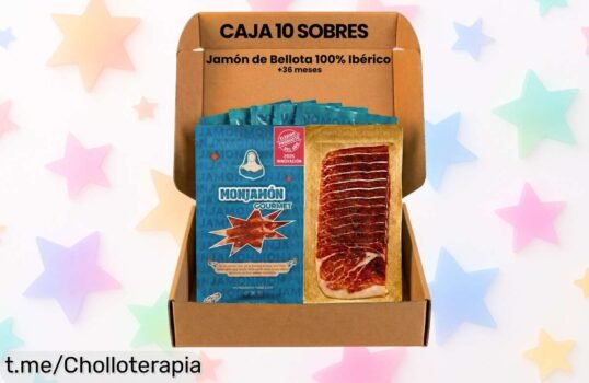 Sabor intenso y delicado con 10 sobres de jamón ibérico Pata Negra, un auténtico chollo para tus momentos más especiales; ¡no dejes pasar esta oferta irrepetible!