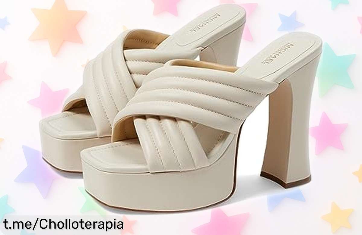 Sandalias plataforma Michael Kors Portia a precio brutal: ¡Luce espectacular cada día sin peso en los pies y date prisa, esta oferta vuela!