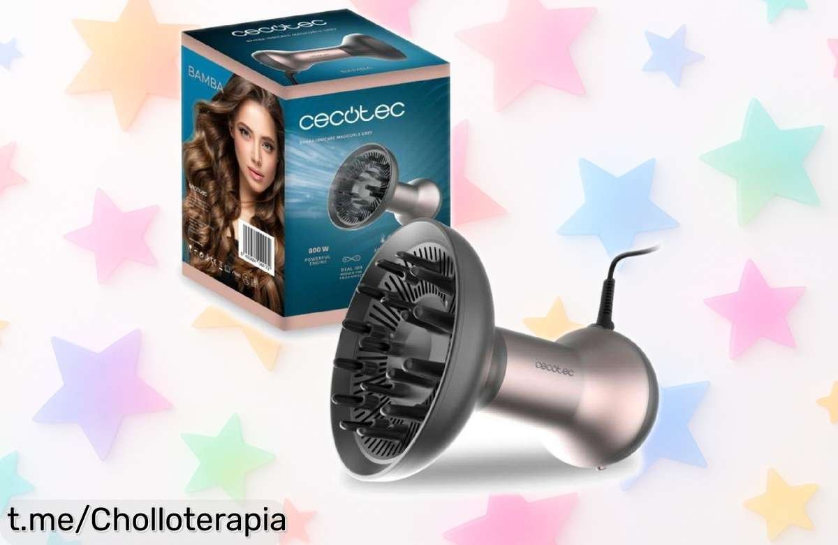 Secador de pelo Cecotec Bamba IoniCare MagiCurls con difusor a un precio de ganga: ¡dile adiós al frizz y luce unos rizos espectaculares! Aprovecha esta oportunidad única ahora mismo.