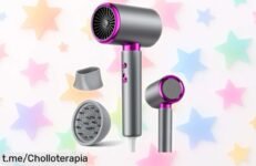 Secador de pelo profesional Lorvena 2400W: ¡acaba con el frizz y seca tu cabello rapidísimo! Precio de ganga que no puedes dejar pasar, dale estilo a tu melena hoy mismo.