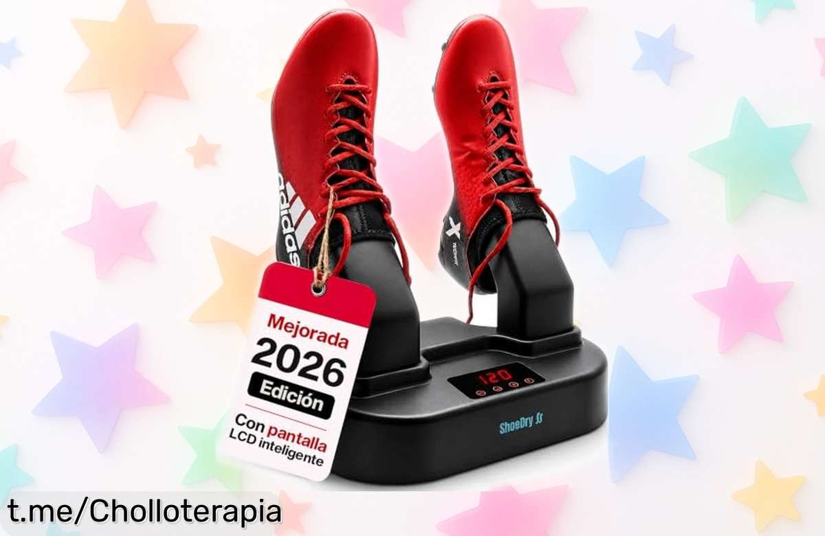 Secador eléctrico ShoeDry para zapatos y botas, ¡chollazo que elimina el mal olor y seca velozmente! Esta oportunidad de cuidar tu calzado a un precio increíble no se repetirá.