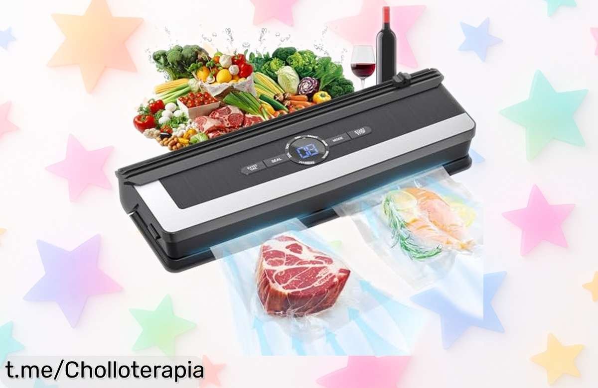 Sellador al vacío 5 en 1 con cortador y pantalla digital, ¡ofertón espectacular! Aprovecha ahora que el precio ha bajado una barbaridad y convierte tu cocina en un chef profesional.