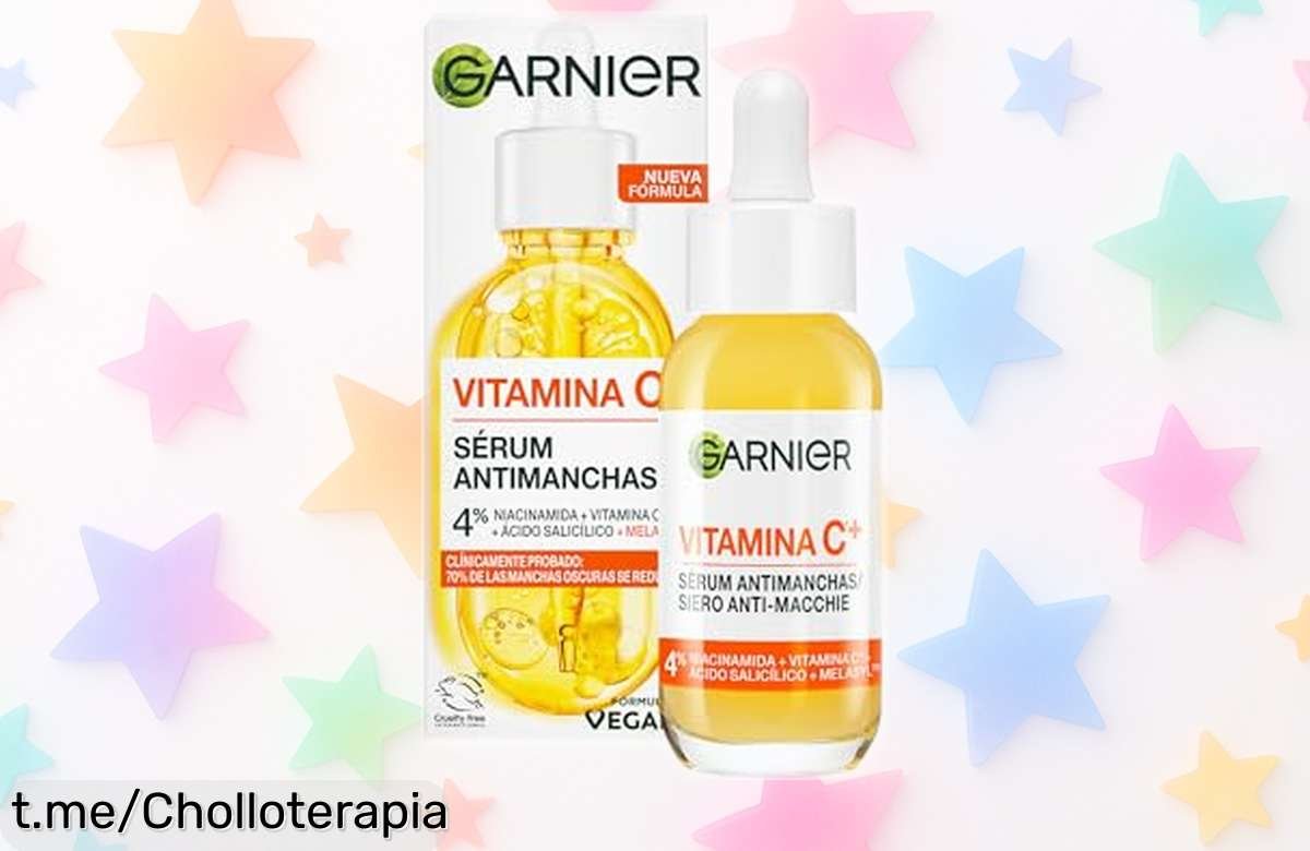 Sérum anti manchas Garnier con vitamina C, absorción súper ligera y resultados en 3 días, ¡ahora a un precio de ganga que te hará sonreír!