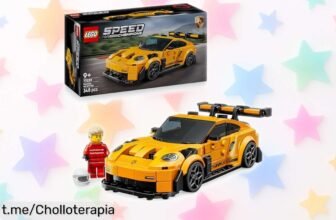 Set LEGO del impresionante Porsche 911 GT3 RS para peques, con minifigura piloto: ¡espectacular diversión al mejor precio, ahora mismo es un chollo imperdible!