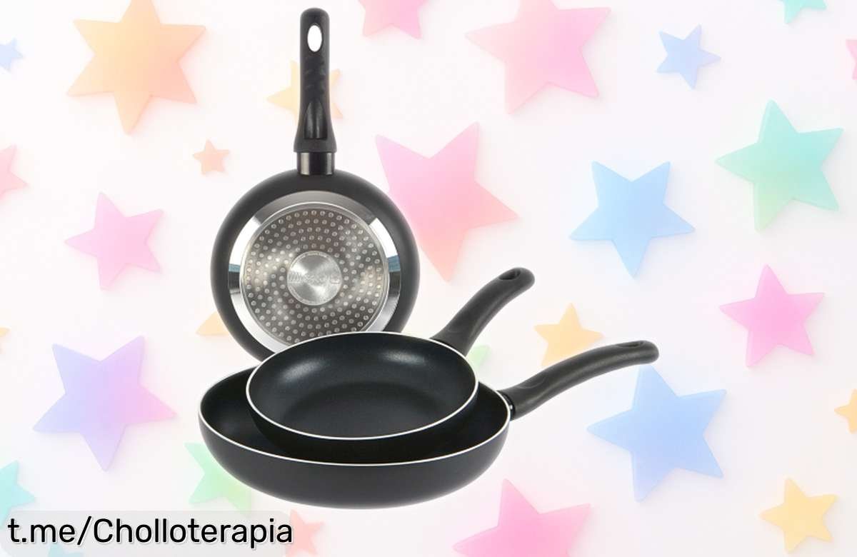 Set de 3 sartenes antiadherentes Classic que funcionan de lujo para inducción, ¡alucina con este precio de escándalo y no te quedes sin ellas hoy!