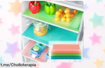 Set de 6 forros para nevera que protegen tus estantes con un ofertón de locura: ¡deja tu cocina como nueva y olvídate de las manchas ya mismo!
