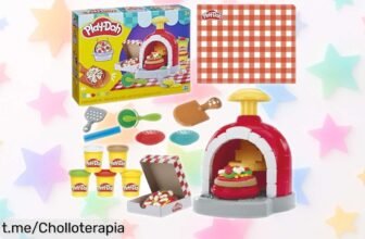 Set de PlayDoh para hacer pizzas que desata la creatividad de tus peques a un precio regalado, ¡aprovéchalo antes de que desaparezca y crea momentos únicos en familia!