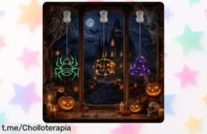 Set de guirnaldas LED para Halloween con 3 luces y 8 modos diferentes, ¡aprovéchate de este ofertón único que dará vida a tu hogar! Crea momentos espeluznantes ahora.