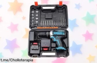 Set de taladro percutor inalámbrico Don Feliz con 2 baterías: gran chollo para hacer tus reparaciones sin cables y a toda potencia, ¡llevátelo antes que se agote!