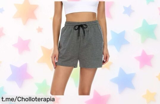 Shorts deportivos de algodón para mujer con elásticos y bolsillos prácticos, ¡ahora a un precio loco que no puedes dejar pasar! Haz tu movimiento cómodo y único.