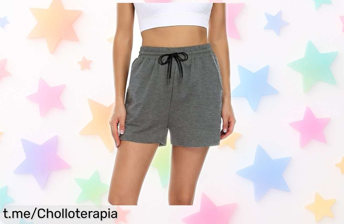 Shorts deportivos de algodón para mujer con elásticos y bolsillos prácticos, ¡ahora a un precio loco que no puedes dejar pasar! Haz tu movimiento cómodo y único.