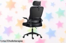 Silla de oficina gaming con respaldo transpirable, reposacabezas y brazo abatible, una oferta increíble que hará tus horas jugadas más cómodas: ¡no te la pierdas!