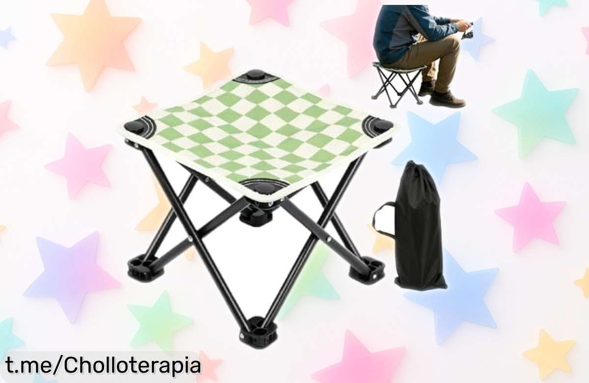 Sillas plegables para exterior ligeras y resistentes, super chollo a un precio tirado que te acompañarán en cualquier aventura: ¡no dejes pasar esta oferta!