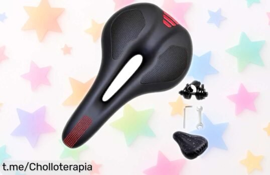 Sillín para bici que absorbe golpes y te mantiene fresco: ¡llévatelo ya y mejora tus rutas con este chollo irresistible!