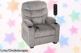 Sillón relax eléctrico HOMCOM con mando y carga USB, ¡un ofertón que cambiará tus siestas para siempre! Aprovecha esta rebaja antes de que se acabe.