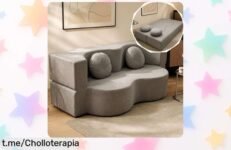 Sofá cama envasado al vacío, ideal para pisos pequeños y con funda lavable: aprovecha este ofertón que transforma cualquier rincón en un lugar mágico de descanso. ¡No te quedes sin el tuyo!