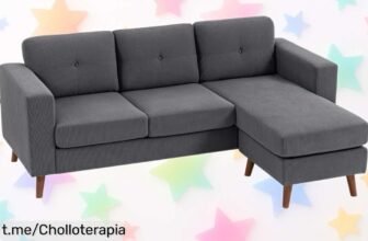 Sofá chaise longue reversible HOMCOM para 3 plazas, ¡un ofertón que ahora está regalado y hará de tu hogar el lugar más acogedor!