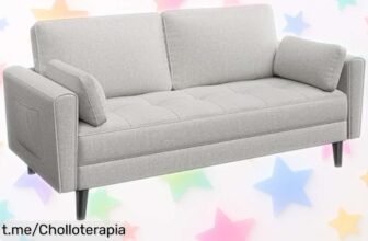 Sofá de 2 plazas Yaheetech con bolsillos: el ofertón perfecto para hacer tu sala sencilla y divertida, ¡no te lo pierdas!