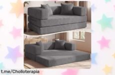 Sofá de suelo convertible 5 en 1 Vipbear, ideal para tus mascotas y a un precio de escándalo que te hará sonreír al usarlo. ¡No esperes más y llévatelo ya!