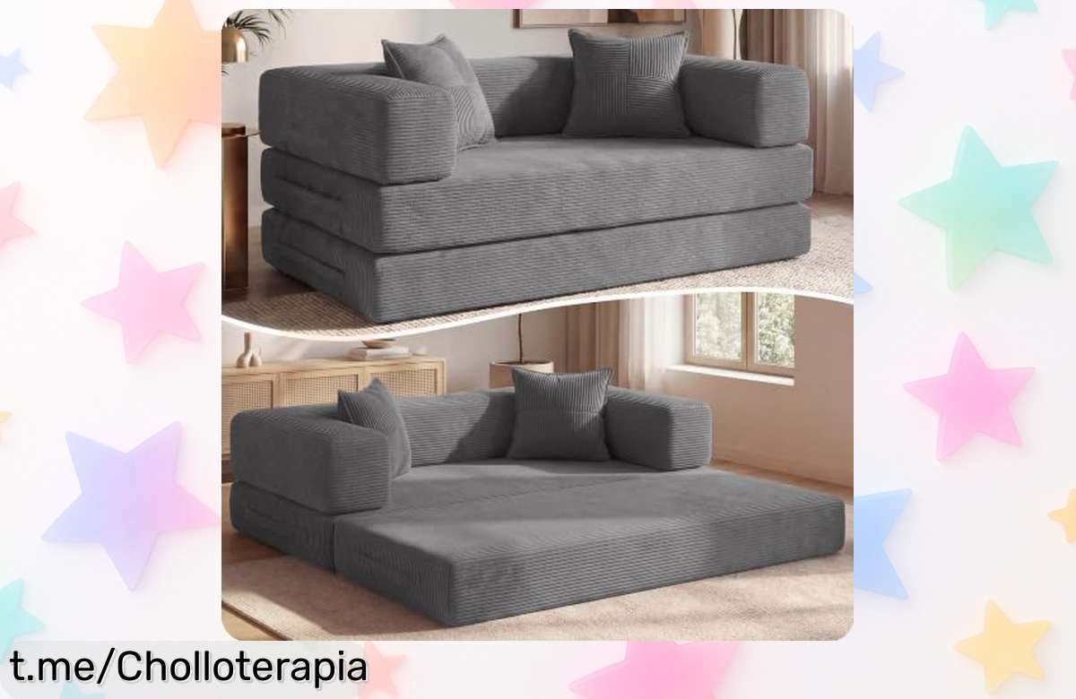 Sofá de suelo convertible 5 en 1 Vipbear, ideal para tus mascotas y a un precio de escándalo que te hará sonreír al usarlo. ¡No esperes más y llévatelo ya!