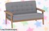 Sofá para niños de 2 plazas con estructura de madera, super suave y ideal para su rincón favorito, ¡y ahora a un precio loco! Aprovecha este ofertón antes que se agote.