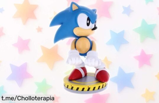Soporte para mando o móvil de Sonic The Hedgehog, el detallazo que hará brillar tu setup a precio loco ¡no te quedes sin él!