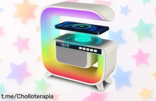 Sorprendente altavoz inalámbrico HMG3 con carga rápida y radio, ¡está a un precio loco! No te quedes sin disfrutar de su luz regulable y despierta al ritmo que más te gusta.