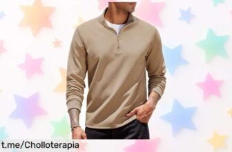 Sudadera COOFANDY que controla la temperatura al instante, ¡ofertón inigualable! No dejes pasar este chollo perfecto para todos tus planes.