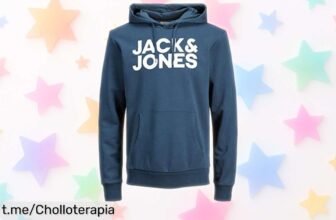 Sudadera con capucha JACK & JONES para hombre, un básico irresistible que ahora tiene un precio de escándalo. ¡No te quedes sin la tuya y luce increíble ya!