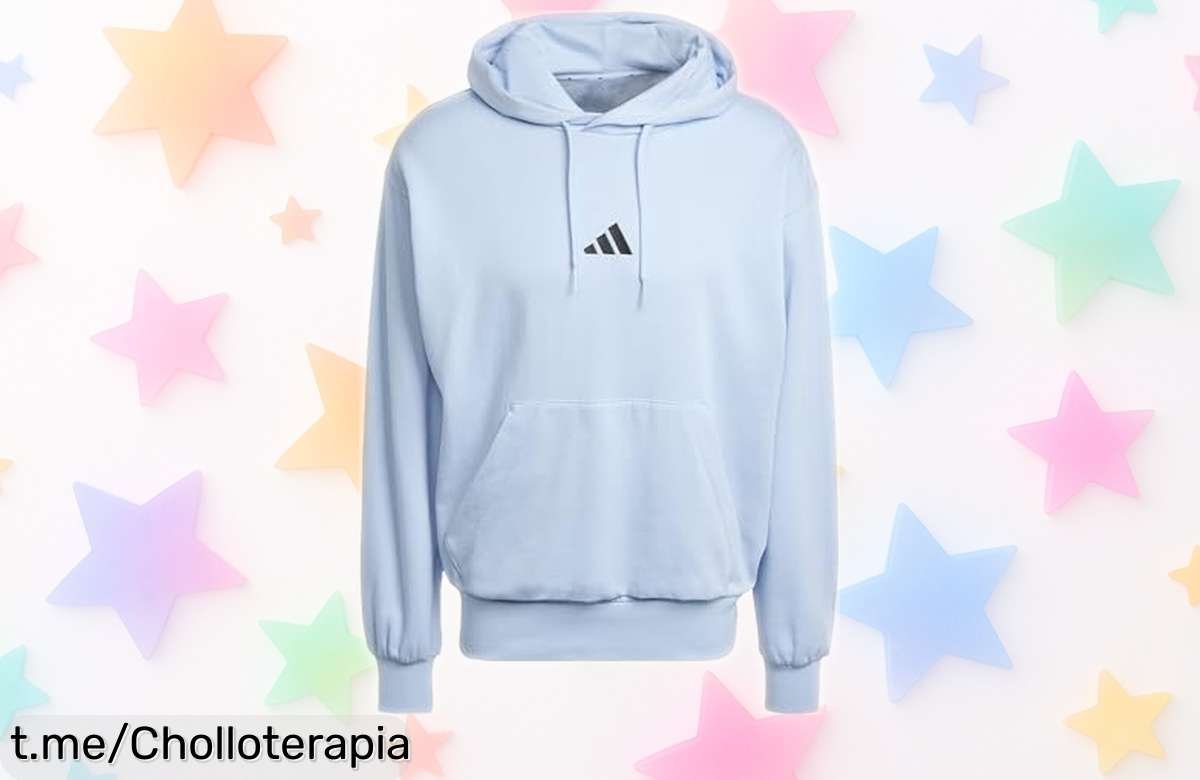 Sudadera con capucha adidas Essentials Feelcozy, la más calentita y de bolsillo canguro a un precio que está tirado. No te quedes sin ella y siente el confort ya mismo.