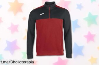 Sudadera de entrenamiento Joma para hombre y niño, forro polar que abriga, con cremallera y bolsillos seguros. Aprovecha este ofertón antes de quedarte sin él y disfruta del frío con estilo.