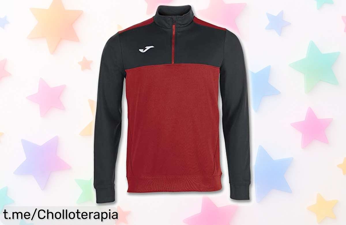 Sudadera de entrenamiento Joma para hombre y niño, forro polar que abriga, con cremallera y bolsillos seguros. Aprovecha este ofertón antes de quedarte sin él y disfruta del frío con estilo.