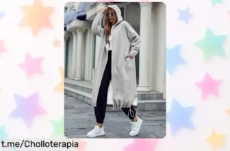 Sudadera oversize con capucha y cremallera ajustable, un ofertón para lucir estilo sin complicaciones. ¡No dejes pasar esta oportunidad única!