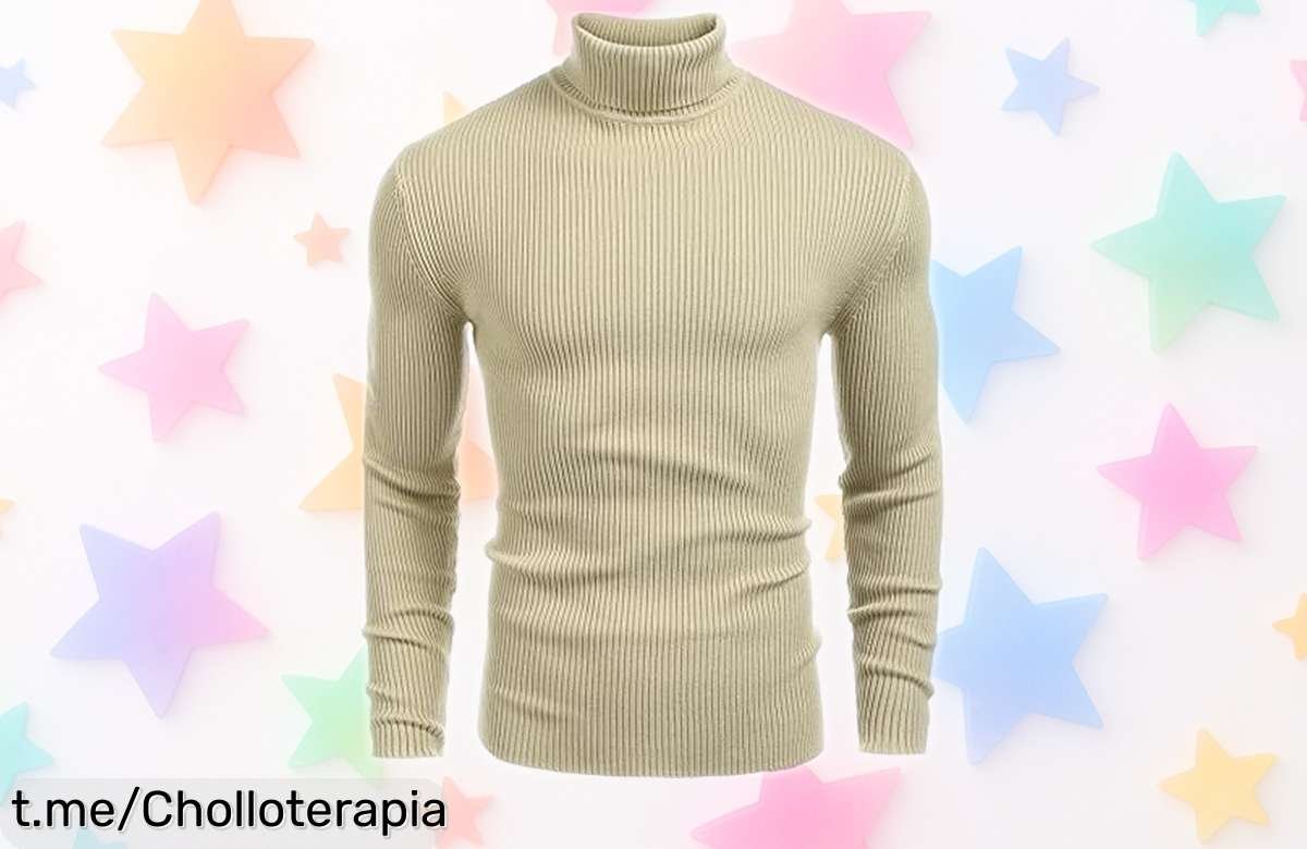Suéter de punto COOFANDY con cuello alto a un precio regalado, perfecto para cada día y siempre a la moda. ¡No dejes pasar esta oportunidad única!
