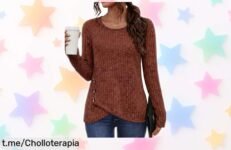 Suéter de punto Cicy Bell para mujer: estiliza tu look con un chollo irrepetible y prepárate para convertir cada ocasión en algo especial. ¡No te quedes sin el tuyo!