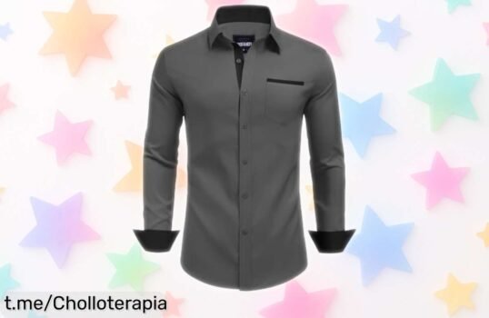 Súper camisa de manga larga Coofandy, ligera y elástica a un precio loco que no puedes dejar escapar: ¡vístete con estilo y sorprende cada día!