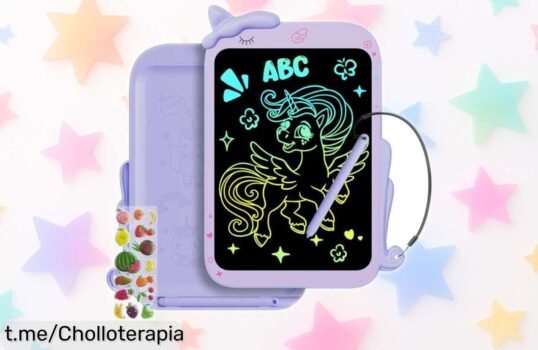 Tablet de escritura LCD de 10 pulgadas para peques, creación sin miedo a borrar y protección ocular, ¡ofertón que no querrás dejar escapar!