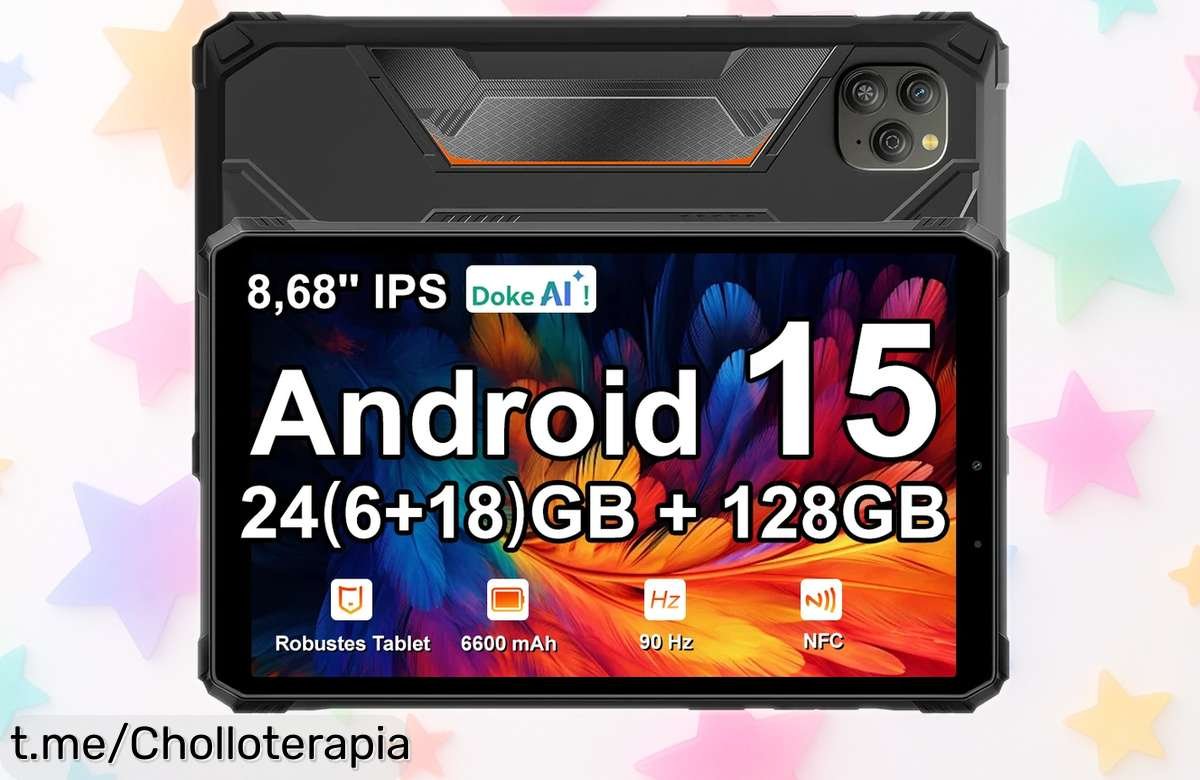 Tablet resistente Blackview Active 5 con pantalla gigante de 8,7” y una potencia que te hará volar; aprovechala ahora antes que se agote este chollazo único.