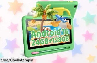 Tableta Android de 7 pulgadas para niños con control parental y espacio amplio, super chollo que los peques no querrán dejar de usar. ¡Hazte con ella ya y disfruta el momento!