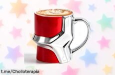 Taza de cerámica ZONSUSE con diseño mecha 3D, ¡disfruta tu café como un héroe! Super chollazo para gamers y fans, ideal para regalar y brillar en cada sorbo.