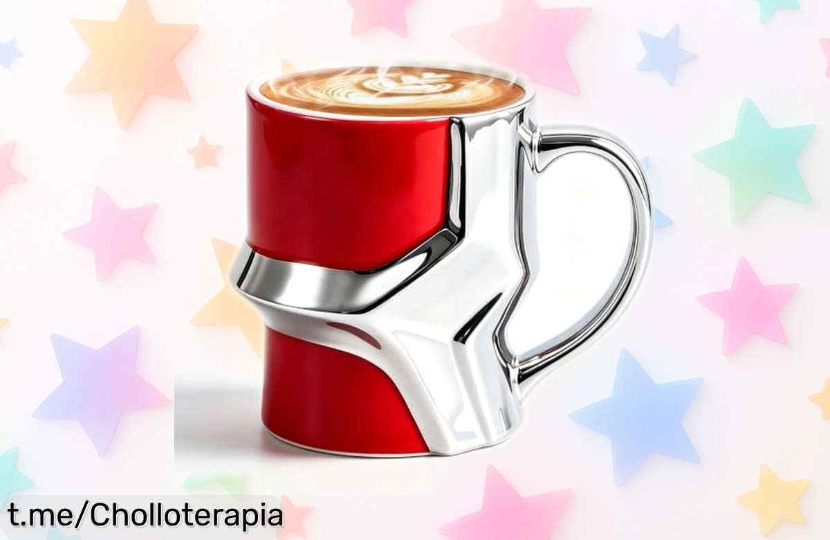 Taza de cerámica ZONSUSE con diseño mecha 3D, ¡disfruta tu café como un héroe! Super chollazo para gamers y fans, ideal para regalar y brillar en cada sorbo.