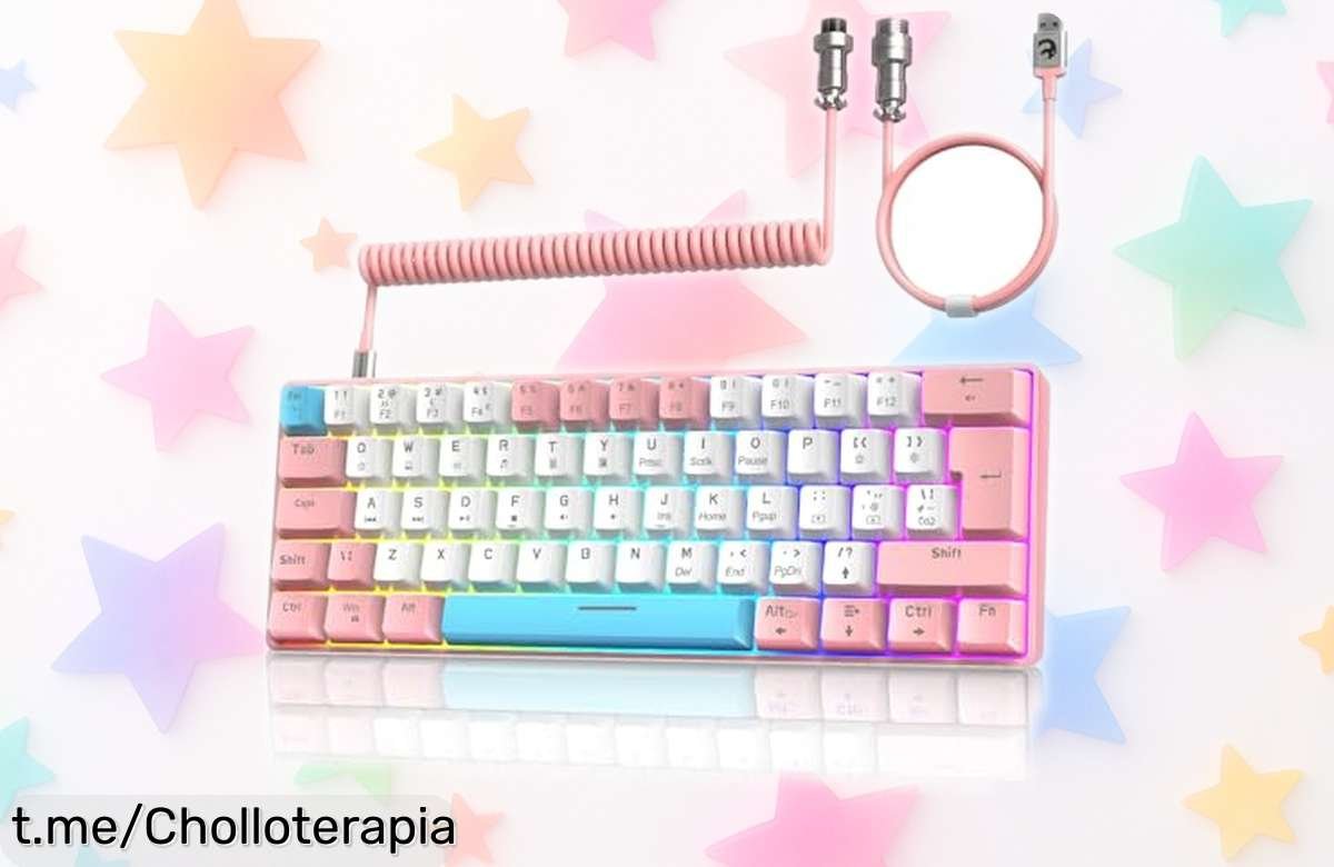 Teclado mecánico compacto ZIYOU LANG T60 con teclas rápidas y retroiluminación arcoíris, ¡aprovéchalo! Precio loco que hará felices a los gamers antes de que se agote.